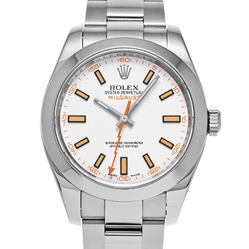 ロレックス ミルガウス 116400 ホワイト メンズ 時計 【中古】【wristwatch】