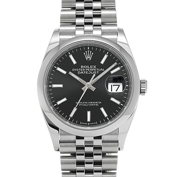 ロレックス デイトジャスト 36 126200 ブラック メンズ 時計 【中古】【wristwatch】