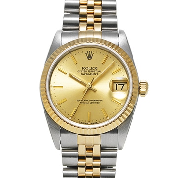ロレックス デイトジャスト 68273 シャンパン ユニセックス 時計 【中古】【wristwatch】