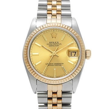 ロレックス デイトジャスト 68273 シャンパン ユニセックス 時計 【中古】【wristwatch】
