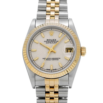 ロレックス デイトジャスト 68273 アイボリーコンピュータ ユニセックス 時計 【中古】【wristwatch】