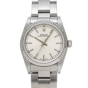 ロレックス オイスターパーペチュアル 77014 シルバー ユニセックス 時計 【中古】【wristwatch】