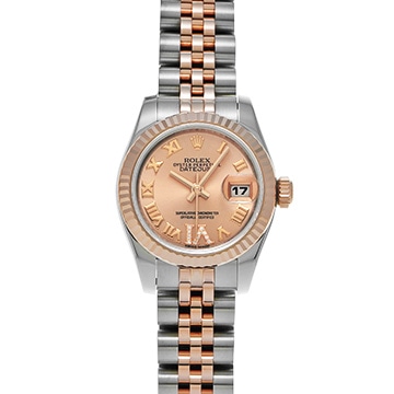 ロレックス デイトジャスト 179171 ピンク/ダイヤモンド レディース 時計 【中古】【wristwatch】