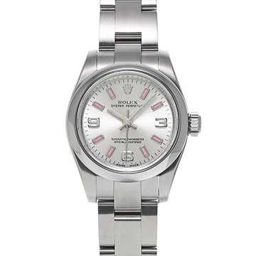 ロレックス オイスターパーペチュアル 26 176200 シルバー レディース 時計 【中古】【wristwatch】