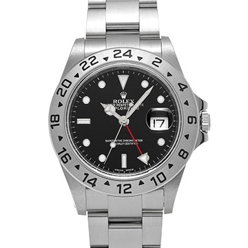 ロレックス エクスプローラーII 16570 ブラック メンズ 時計 【中古】【wristwatch】