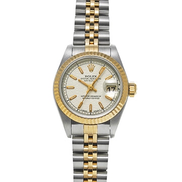 ロレックス デイトジャスト 69173 アイボリーコンピュータ レディース 時計 【中古】【wristwatch】