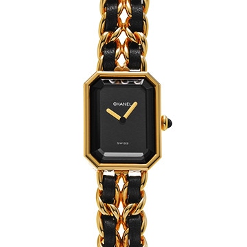 シャネル プルミエール M H0001 ブラック レディース 時計 【中古】【wristwatch】