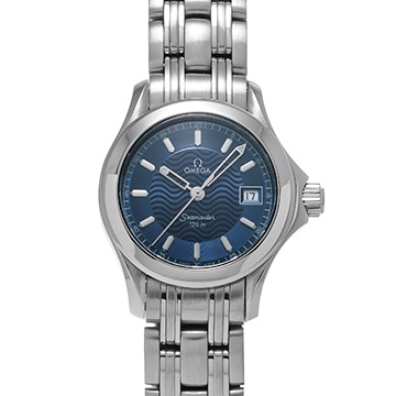 オメガ シーマスター 120 クォーツ 2581.81 ブルー レディース 時計 【中古】【wristwatch】