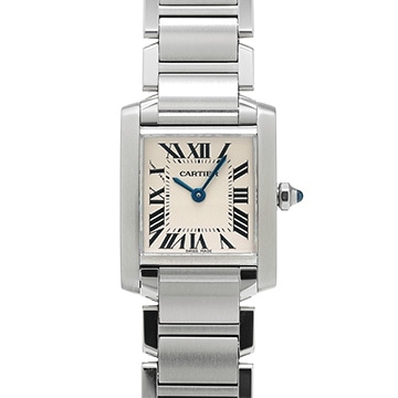 カルティエ タンクフランセーズ SM W51008Q3 シルバー レディース 時計 【中古】【wristwatch】