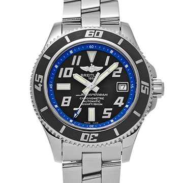 ブライトリング スーパーオーシャン 42 A1736402/BA30 ブラック メンズ 時計 【中古】【wristwatch】
