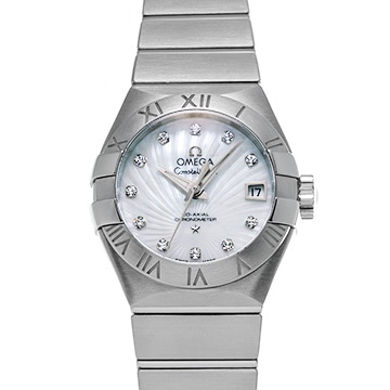 オメガ コンステレーション コーアクシャル 123.10.27.20.57.001 ホワイトシェル/ダイヤモンド レディース 時計 【中古】【wristwatch】