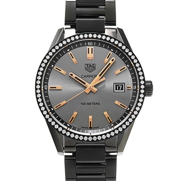 タグ ホイヤー カレラ クォーツ WAR1115.BA0602 グレー メンズ 時計 【中古】【wristwatch】