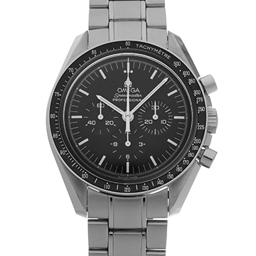 オメガ スピードマスター ムーンウォッチ プロフェッショナル アポロ17号 30th 3574.51 ブラック メンズ 時計 【中古】【wristwatch】