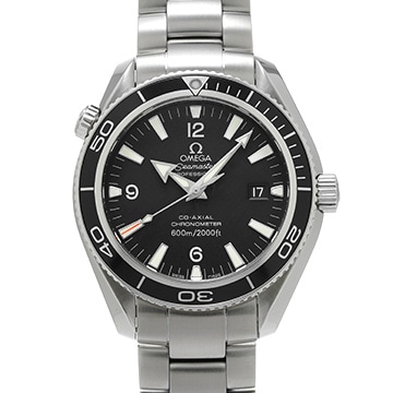 オメガ シーマスター プラネットオーシャン 600 コーアクシャル 2201.50 ブラック メンズ 時計 【中古】【wristwatch】