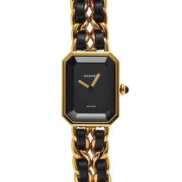 シャネル プルミエール S H0001 ブラック レディース 時計 【中古】【wristwatch】