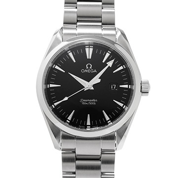 オメガ シーマスター アクアテラ クォーツ 2517.50 ブラック メンズ 時計 【中古】【wristwatch】