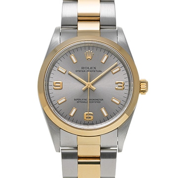 ロレックス オイスターパーペチュアル 14203M グレー メンズ 時計 【中古】【wristwatch】