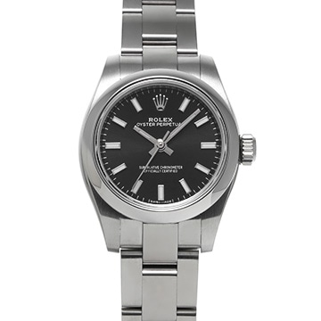 ロレックス オイスターパーペチュアル 26 176200 ブラック レディース 時計 【中古】【wristwatch】