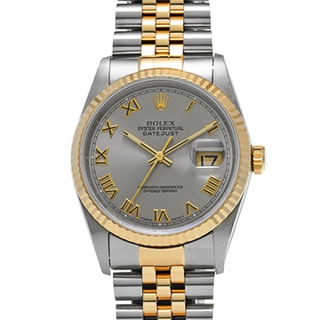 ロレックス デイトジャスト 16233 グレー メンズ 時計 【中古】【wristwatch】