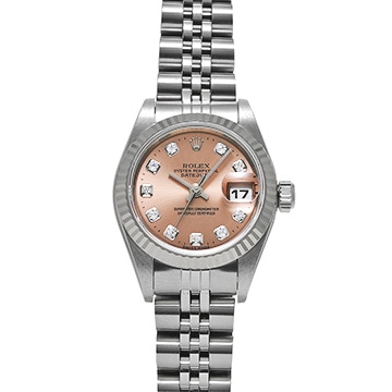 ロレックス デイトジャスト 69174G ピンク/ダイヤモンド レディース 時計 【中古】【wristwatch】
