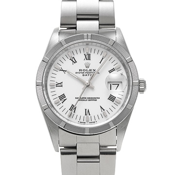 ロレックス オイスターパーペチュアル デイト 34 15210 ホワイト メンズ 時計 【中古】【wristwatch】