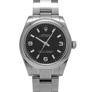 ロレックス オイスターパーペチュアル 177200 ブラック ユニセックス 時計 【中古】【wristwatch】