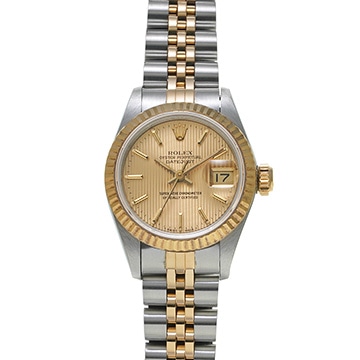 ロレックス デイトジャスト 79173 シャンパンタペストリー レディース 時計 【中古】【wristwatch】
