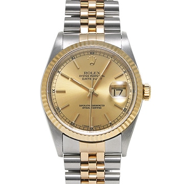 ロレックス デイトジャスト 16233 シャンパン メンズ 時計 【中古】【wristwatch】