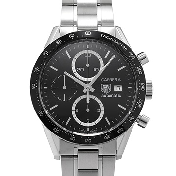 タグ ホイヤー カレラ キャリバー16 クロノグラフ CV2010.BA0786 ブラック メンズ 時計 【中古】【wristwatch】