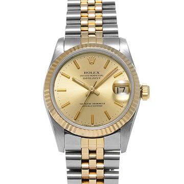 ロレックス デイトジャスト 68273 シャンパン ユニセックス 時計 【中古】【wristwatch】