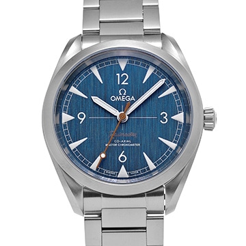 オメガ シーマスター レイルマスター コーアクシャル マスタークロノメーター 220.10.40.20.03.001 ブルー メンズ 時計 【中古】【wristwatch】