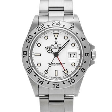 ロレックス エクスプローラーII 16570 ホワイト メンズ 時計 【中古】【wristwatch】