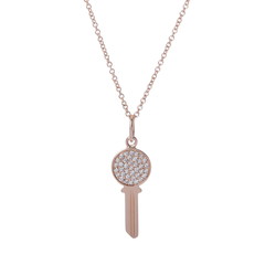 ティファニー モダンラウンドキー ネックレス ゴールド K18ピンクゴールド PG レディース ジュエリー 【中古】【jewelry】