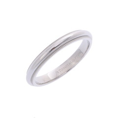 ティファニー ミルグレイン リング シルバー Pt950プラチナ レディース ジュエリー 【中古】【jewelry】