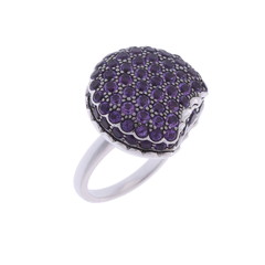 ブシュロン タンタシオンマカロンリング ラージ #52 シルバー K18ホワイトゴールド WG レディース ジュエリー 【中古】【jewelry】