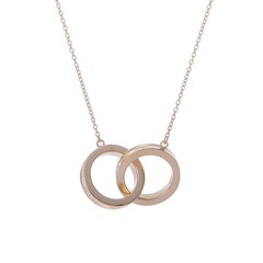 ティファニー インターロッキング ネックレス ゴールド K18イエローゴールド YG レディース ジュエリー 【中古】【jewelry】
