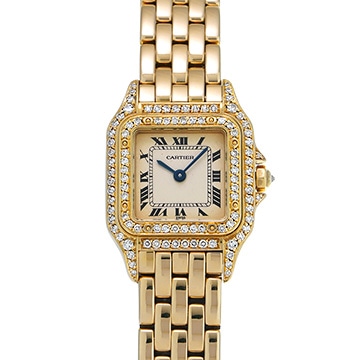 カルティエ パンテール ドゥ カルティエ SM WF3072B9 シャンパン/イエローゴールド レディース 時計 【中古】【wristwatch】