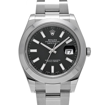 ロレックス デイトジャストII 116300 ブラック メンズ 時計 【中古】【wristwatch】