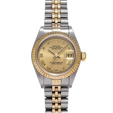 ロレックス デイトジャスト 79173 シャンパン レディース 時計 【中古】【wristwatch】
