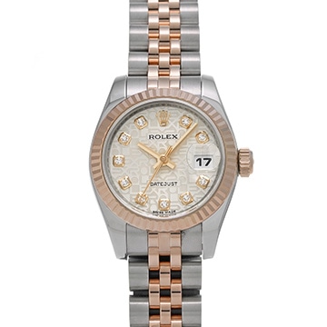 ロレックス デイトジャスト 179171G シルバーコンピュータ/ダイヤモンド レディース 時計 【中古】【wristwatch】