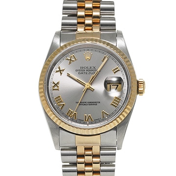 ロレックス デイトジャスト 16233 グレー メンズ 時計 【中古】【wristwatch】