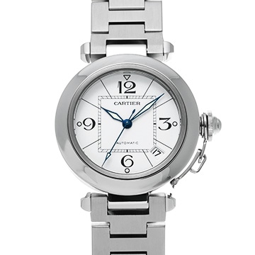 カルティエ パシャC W31074M7 ホワイト ユニセックス 時計 【中古】【wristwatch】