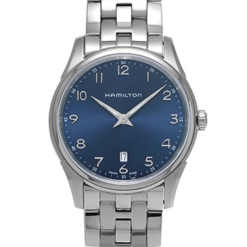 ハミルトン ジャズマスター シンライン クオーツ H38511143 ブルー メンズ 時計 【中古】【wristwatch】