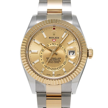 ロレックス スカイドゥエラー 326933 シャンパン メンズ 時計 【中古】【wristwatch】