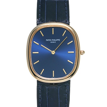パテック フィリップ ゴールデン エリプス 3738/100J-012 ブルー メンズ 時計 【中古】【wristwatch】