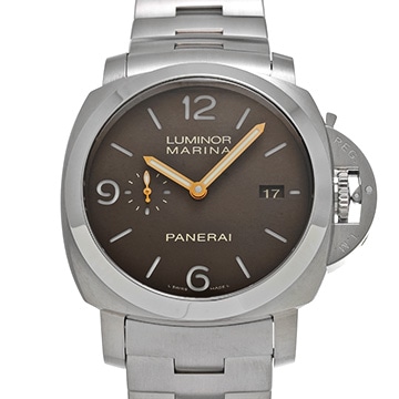 パネライ ルミノールマリーナ 1950 3デイズ オートマティック チタニオ PAM00352 ブラウン メンズ 時計 【中古】【wristwatch】