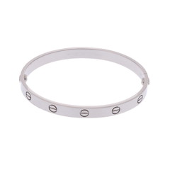 カルティエ ラブブレスレット #18 旧型 シルバー K18ホワイトゴールド WG レディース ジュエリー 【中古】【jewelry】