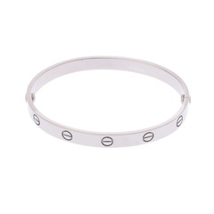 カルティエ ラブブレスレット #18 旧型 シルバー K18ホワイトゴールド WG レディース ジュエリー 【中古】【jewelry】