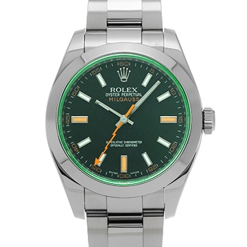 ロレックス ミルガウス 116400GV インテンスブラック メンズ 時計 【中古】【wristwatch】