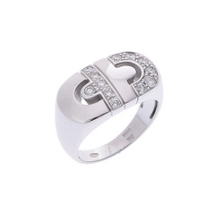 ブルガリ パレンテシリング シルバー K18ホワイトゴールド WG レディース ジュエリー 【中古】【jewelry】
